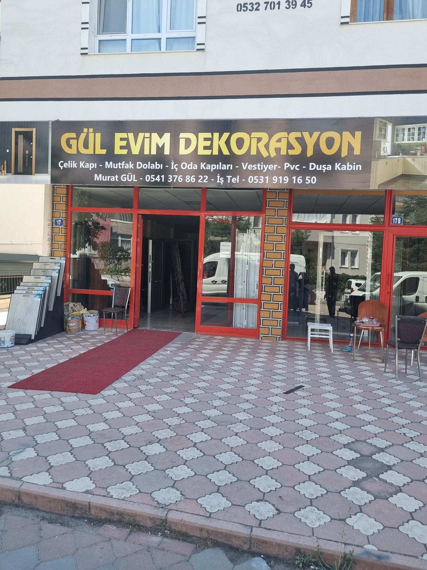 Gül Evim Dekorasyon Gül Çelik Kapı